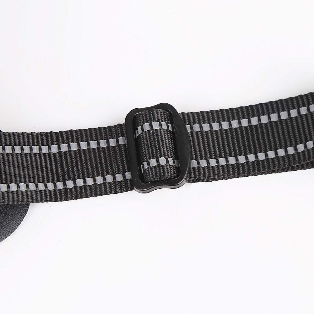 Adjustable Reflective Dog Harness with LED Lights – Breathable Comfort Vest for Small to Large