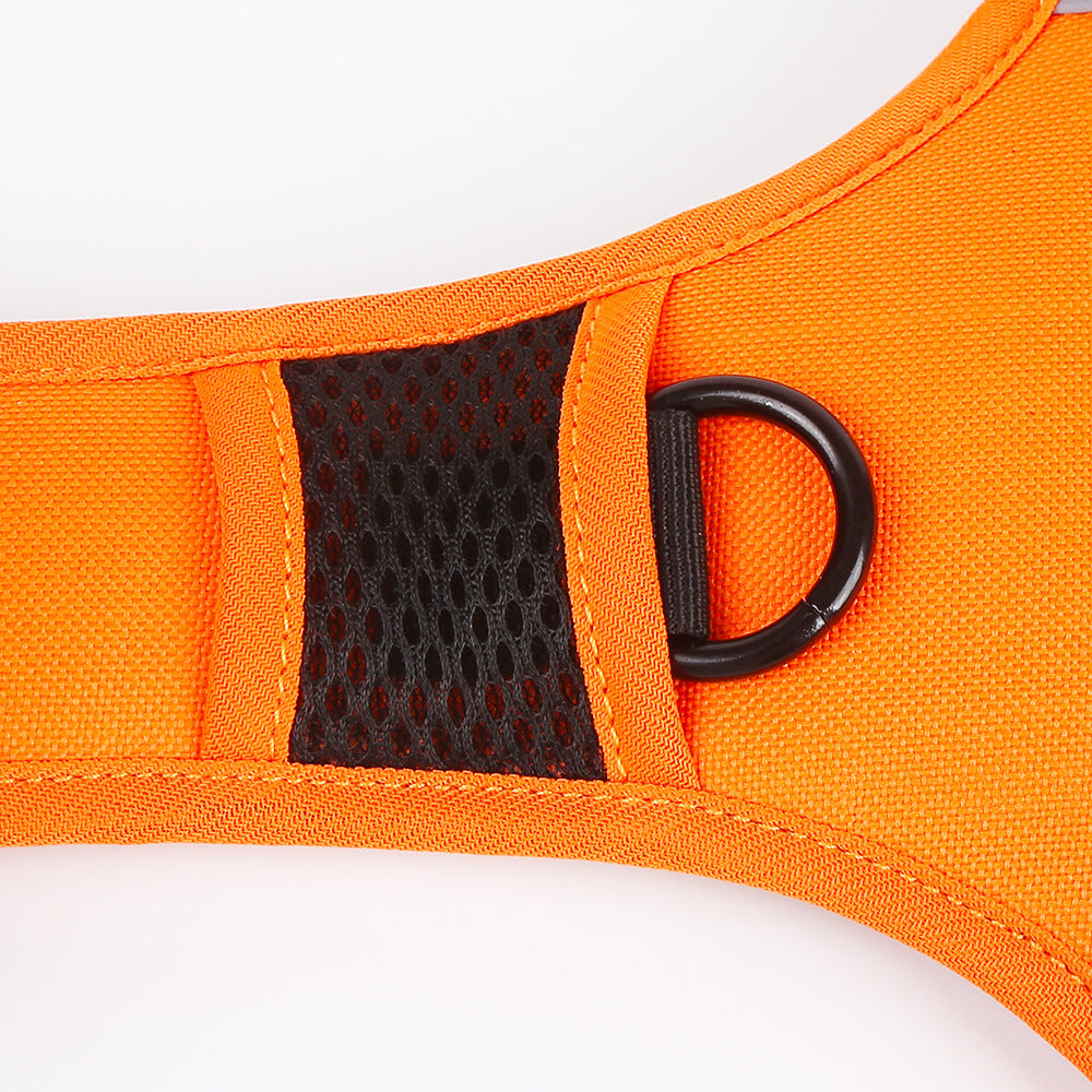 Adjustable Reflective Dog Harness with LED Lights – Breathable Comfort Vest for Small to Large