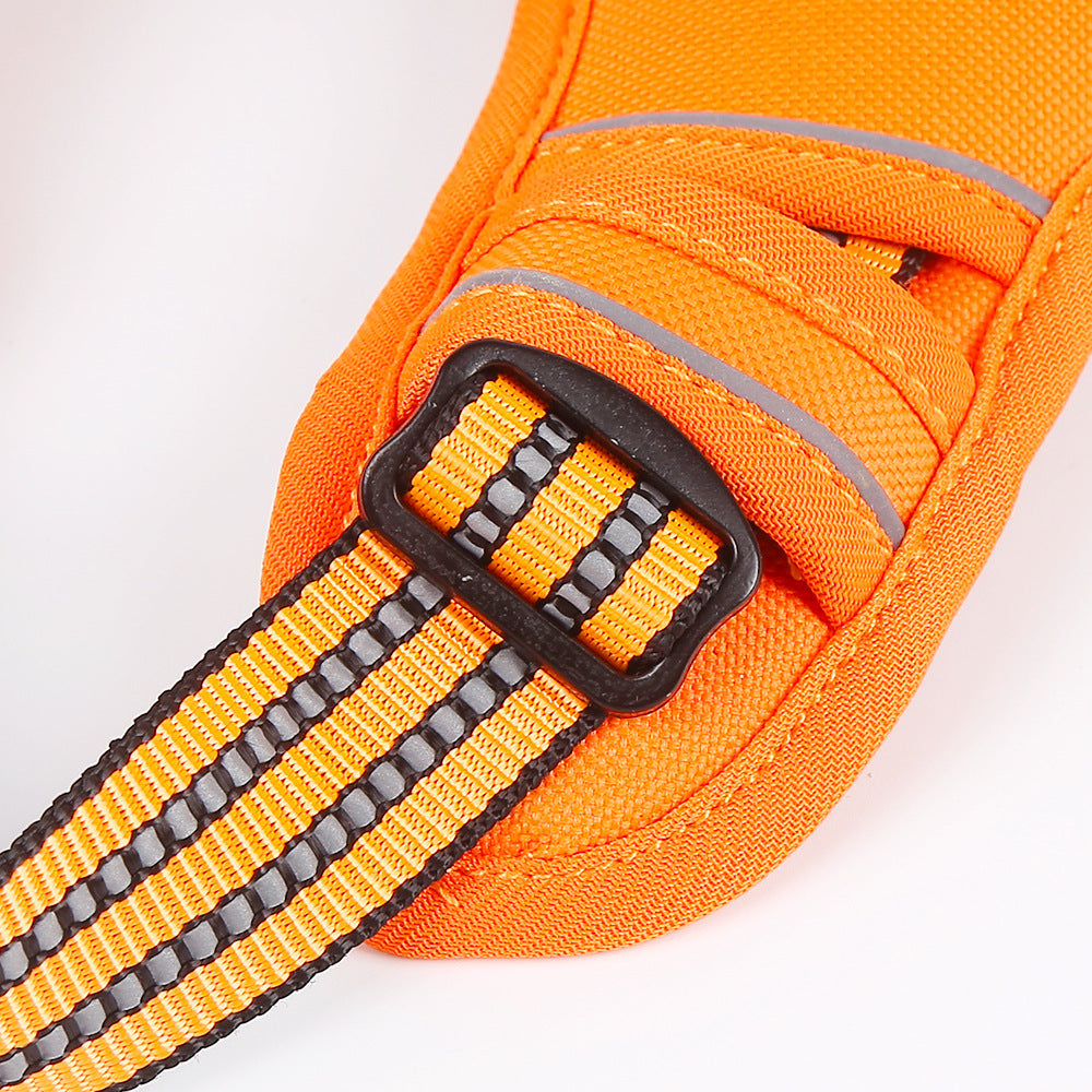 Adjustable Reflective Dog Harness with LED Lights – Breathable Comfort Vest for Small to Large