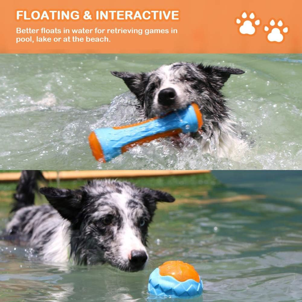 Dog Squeaky Pool & Beach Floating Toys – Interactive Fetch Play Toys for Small, Medium & Large Dogs