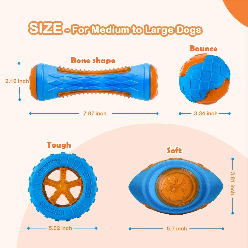 Dog Squeaky Pool & Beach Floating Toys – Interactive Fetch Play Toys for Small, Medium & Large Dogs