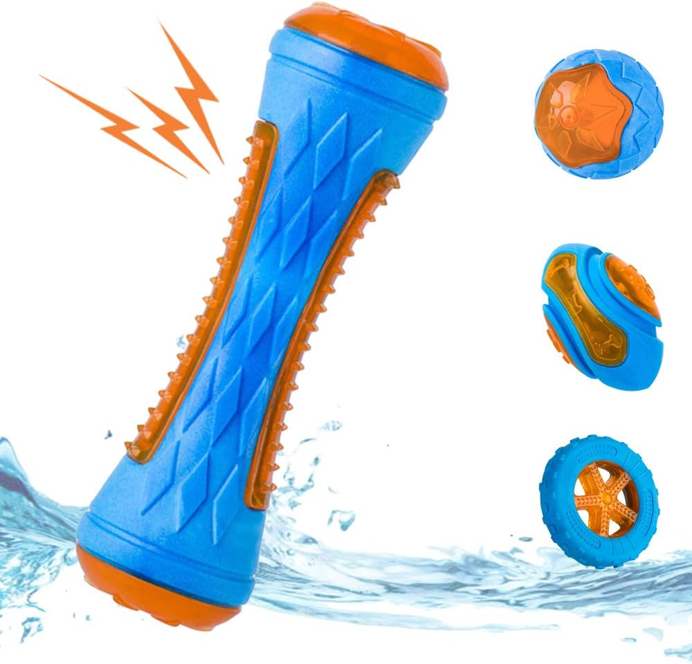 Dog Squeaky Pool & Beach Floating Toys – Interactive Fetch Play Toys for Small, Medium & Large Dogs