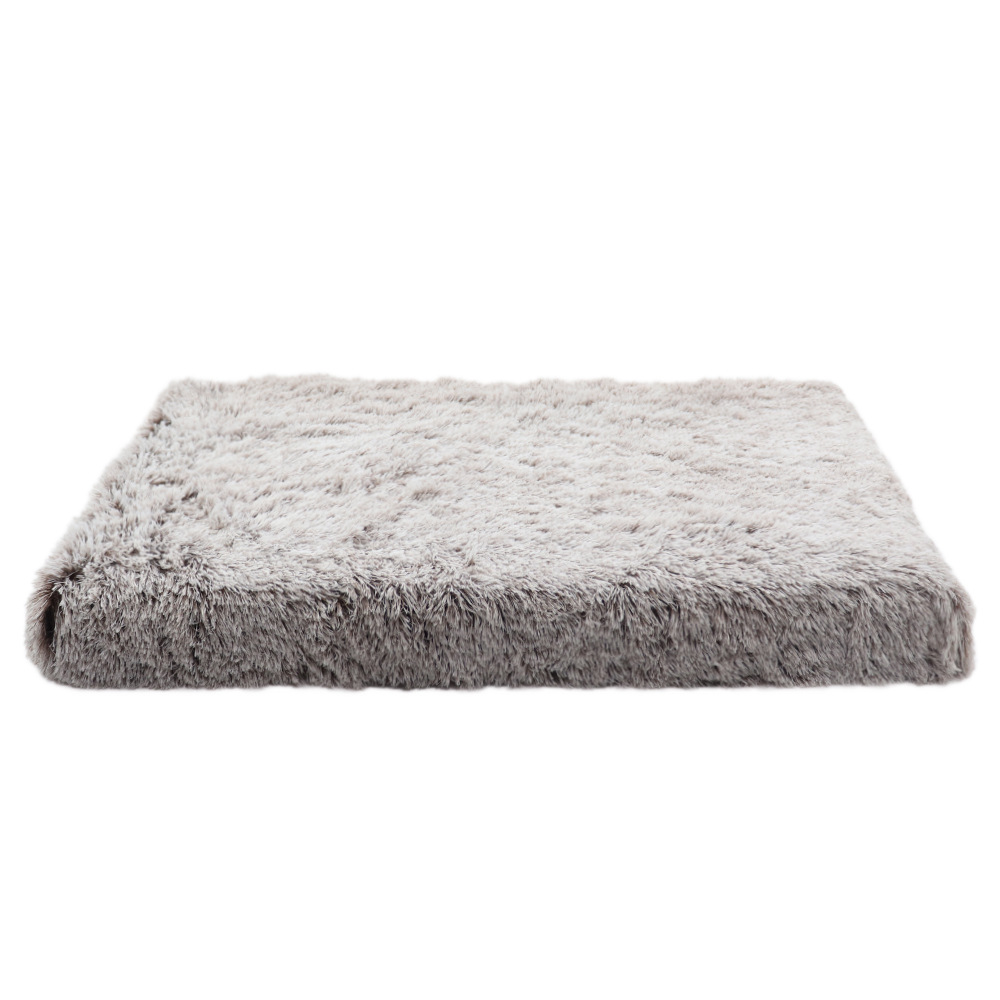 Fluffy Calming Dog Bed – Anti-Anxiety Crate Cushion with Washable Cover & Anti-Slip Bottom for Small, Medium, Large Pets