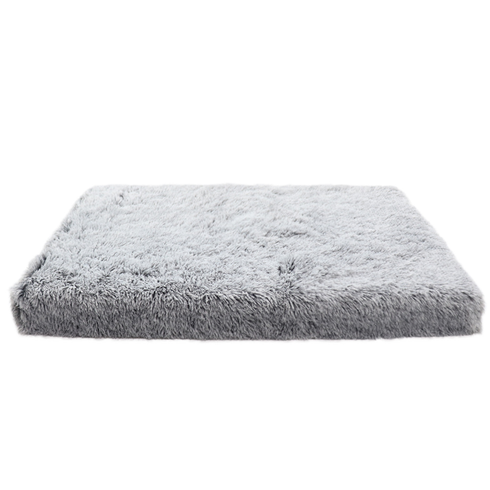 Fluffy Calming Dog Bed – Anti-Anxiety Crate Cushion with Washable Cover & Anti-Slip Bottom for Small, Medium, Large Pets