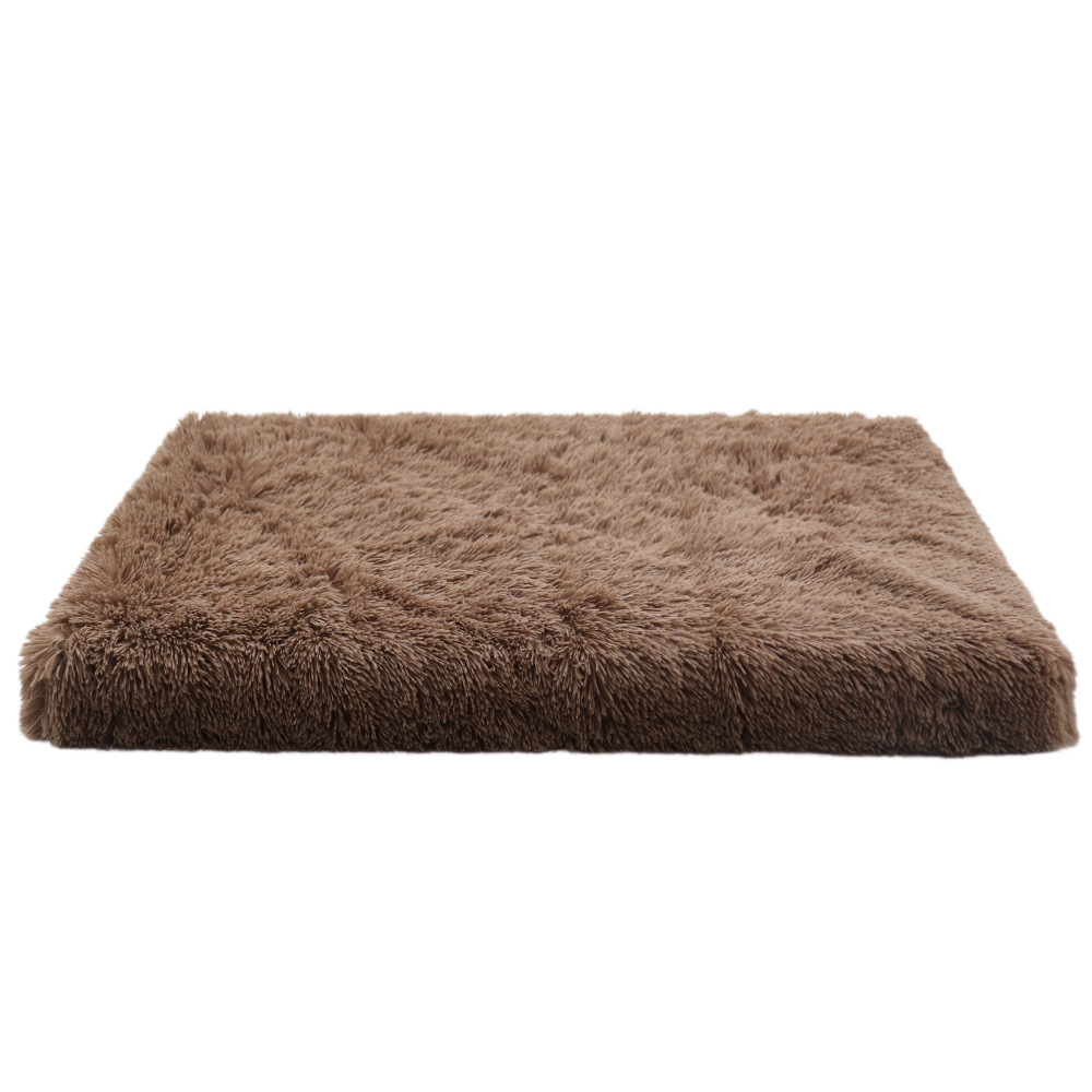 Fluffy Calming Dog Bed – Anti-Anxiety Crate Cushion with Washable Cover & Anti-Slip Bottom for Small, Medium, Large Pets