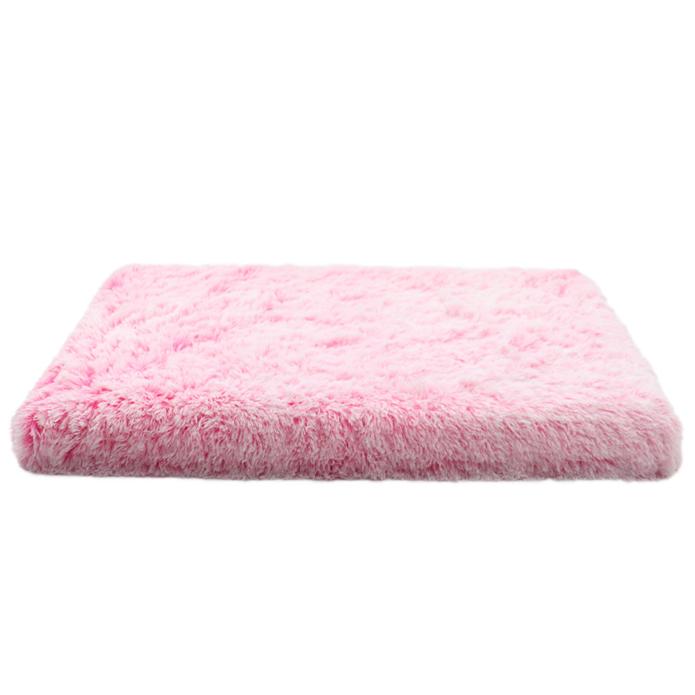 Fluffy Calming Dog Bed – Anti-Anxiety Crate Cushion with Washable Cover & Anti-Slip Bottom for Small, Medium, Large Pets