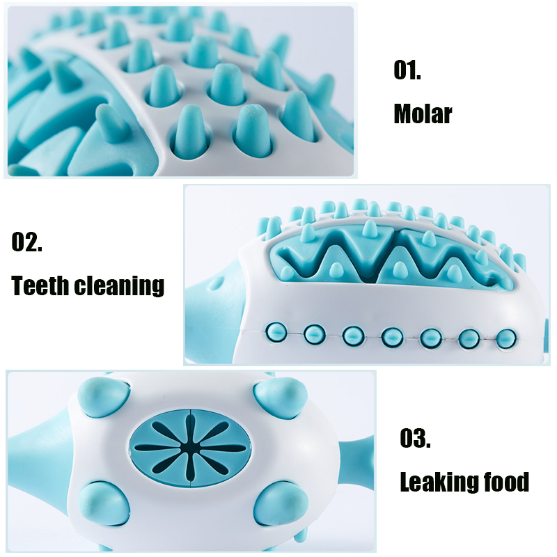 Durable Dog Chew Toy – Food Dispensing TPR Toy for Teeth Cleaning & IQ Training