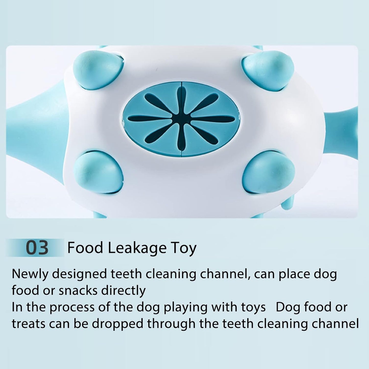 Durable Dog Chew Toy – Food Dispensing TPR Toy for Teeth Cleaning & IQ Training