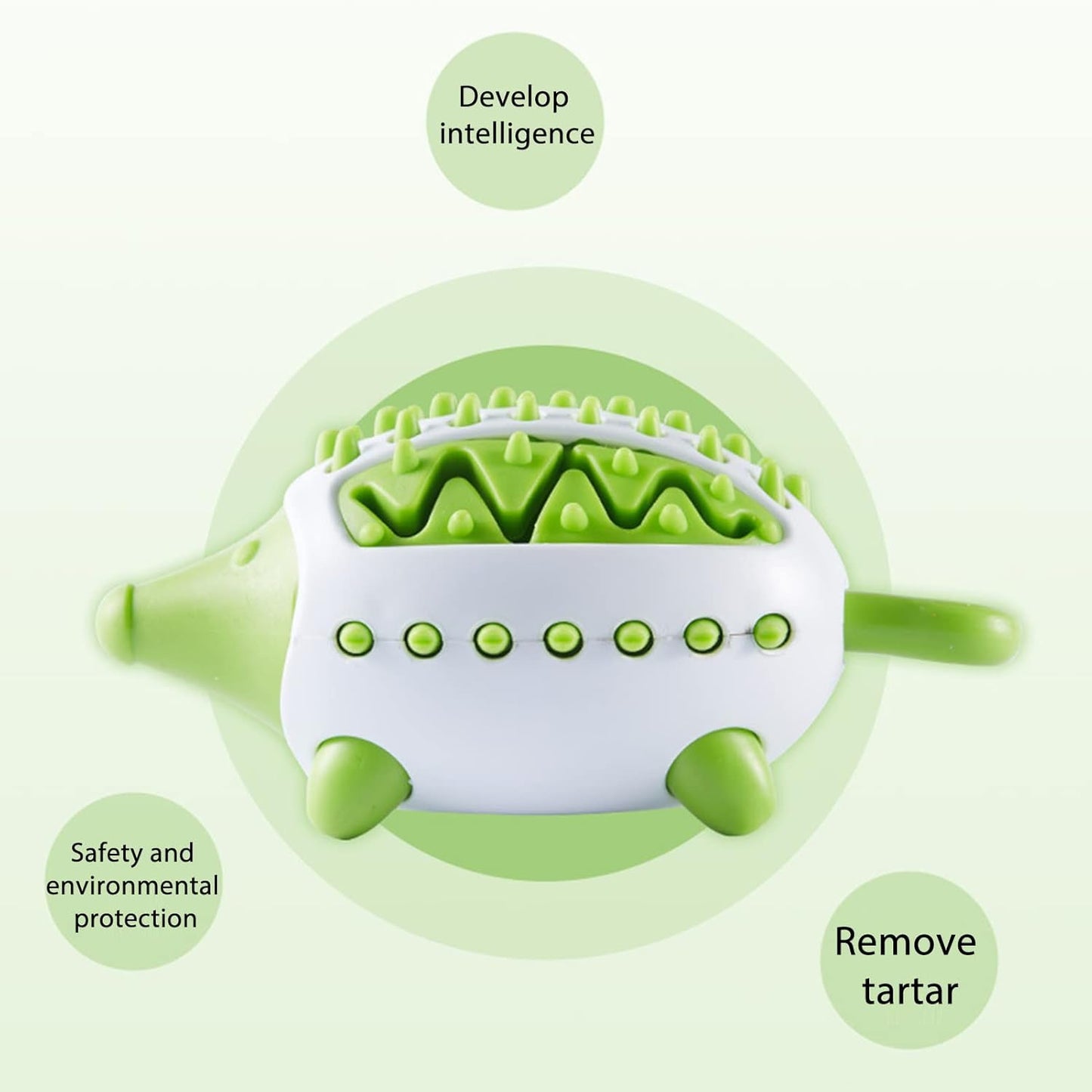 Durable Dog Chew Toy – Food Dispensing TPR Toy for Teeth Cleaning & IQ Training