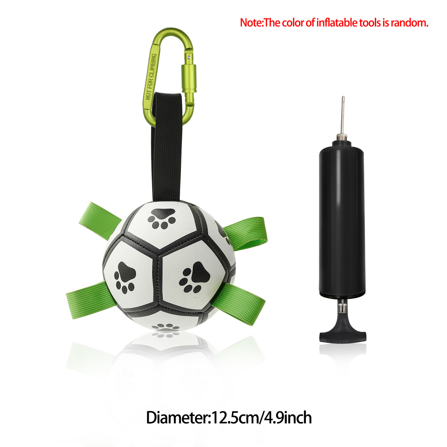 Interactive Dog Football Toy with Grab Tabs – Durable Water Ball for Small & Medium Dogs, Indoor & Outdoor Play