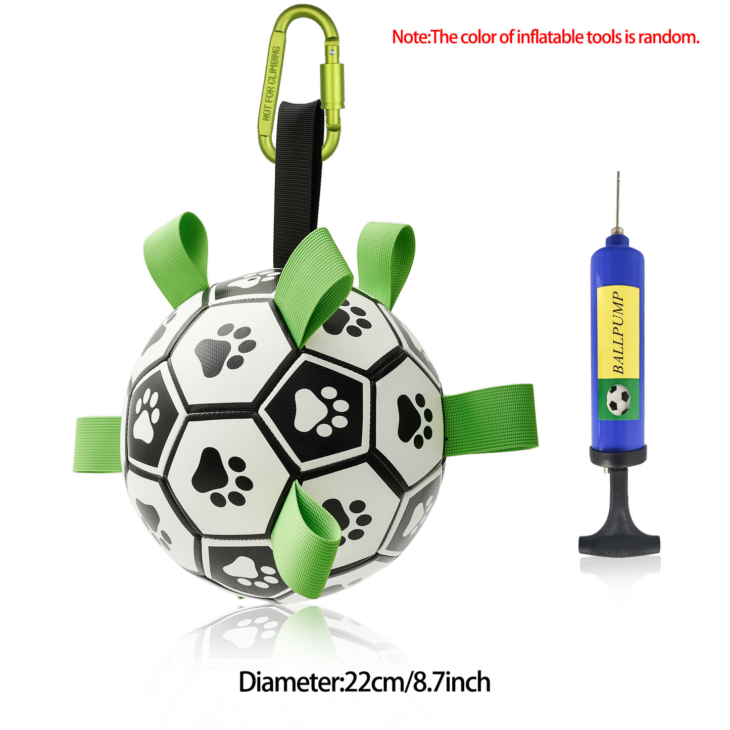 Interactive Dog Football Toy with Grab Tabs – Durable Water Ball for Small & Medium Dogs, Indoor & Outdoor Play