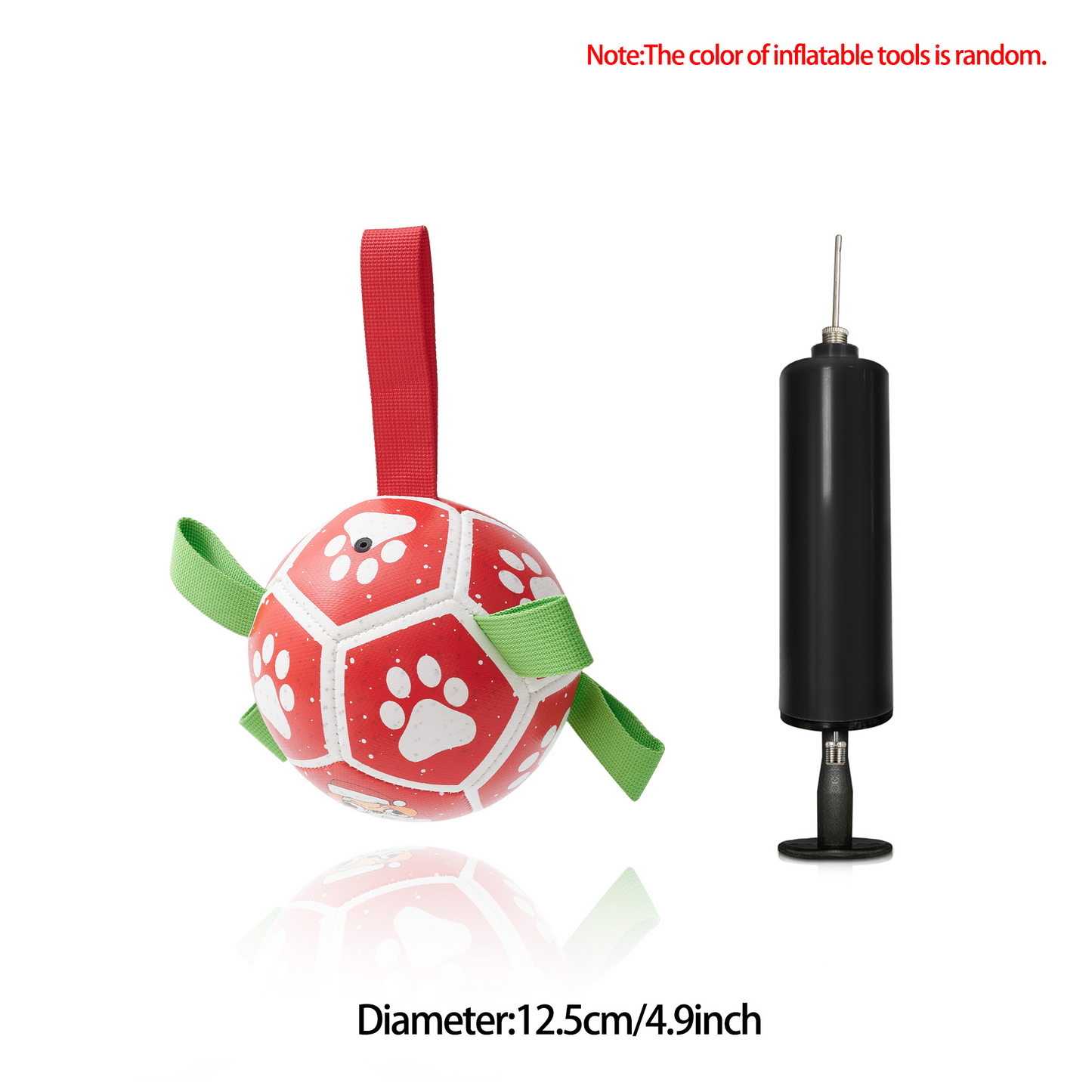 Interactive Dog Football Toy with Grab Tabs – Durable Water Ball for Small & Medium Dogs, Indoor & Outdoor Play