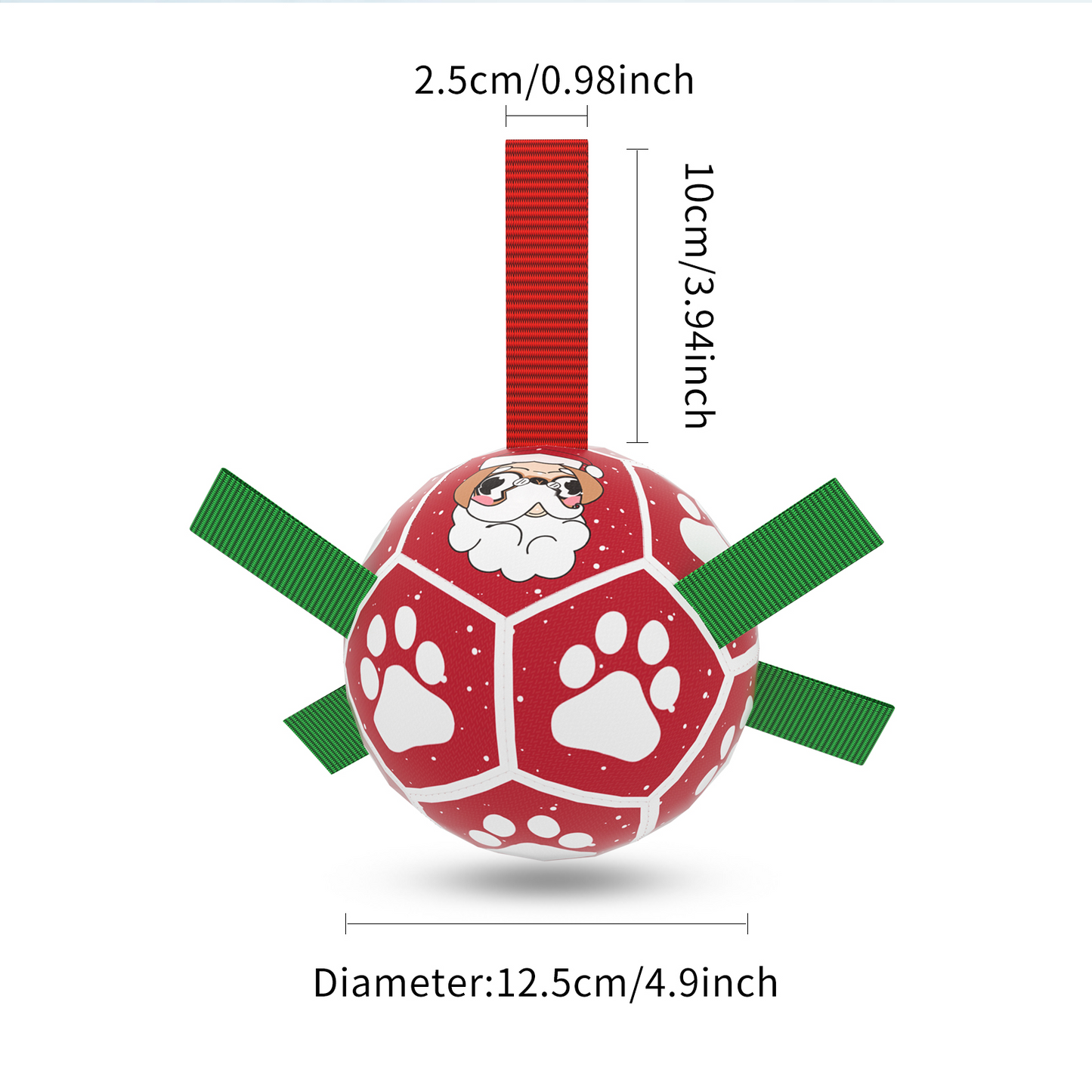 Interactive Dog Football Toy with Grab Tabs – Durable Water Ball for Small & Medium Dogs, Indoor & Outdoor Play