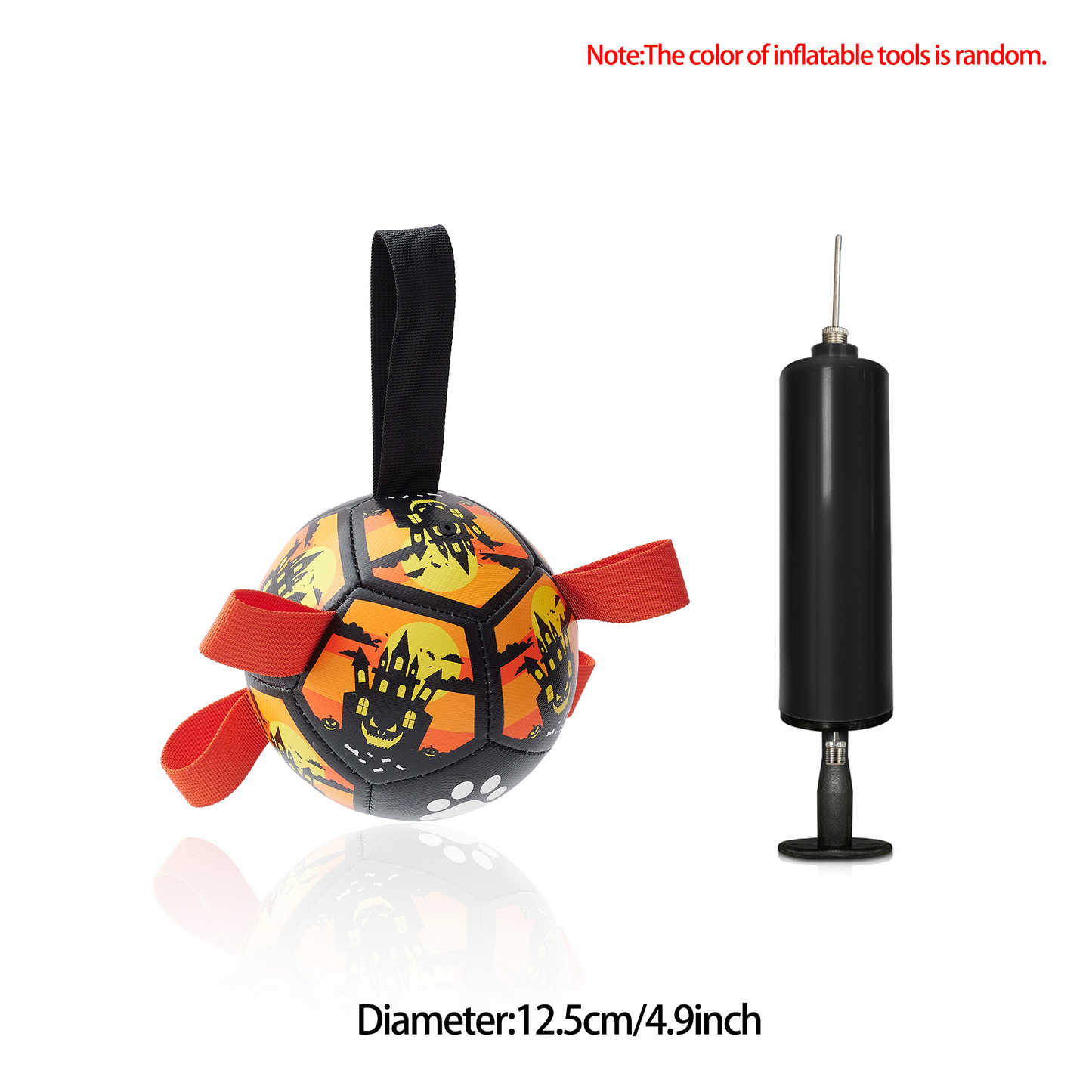 Interactive Dog Football Toy with Grab Tabs – Durable Water Ball for Small & Medium Dogs, Indoor & Outdoor Play