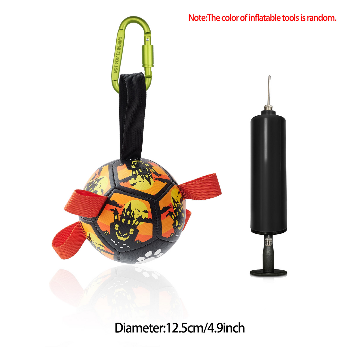 Interactive Dog Football Toy with Grab Tabs – Durable Water Ball for Small & Medium Dogs, Indoor & Outdoor Play