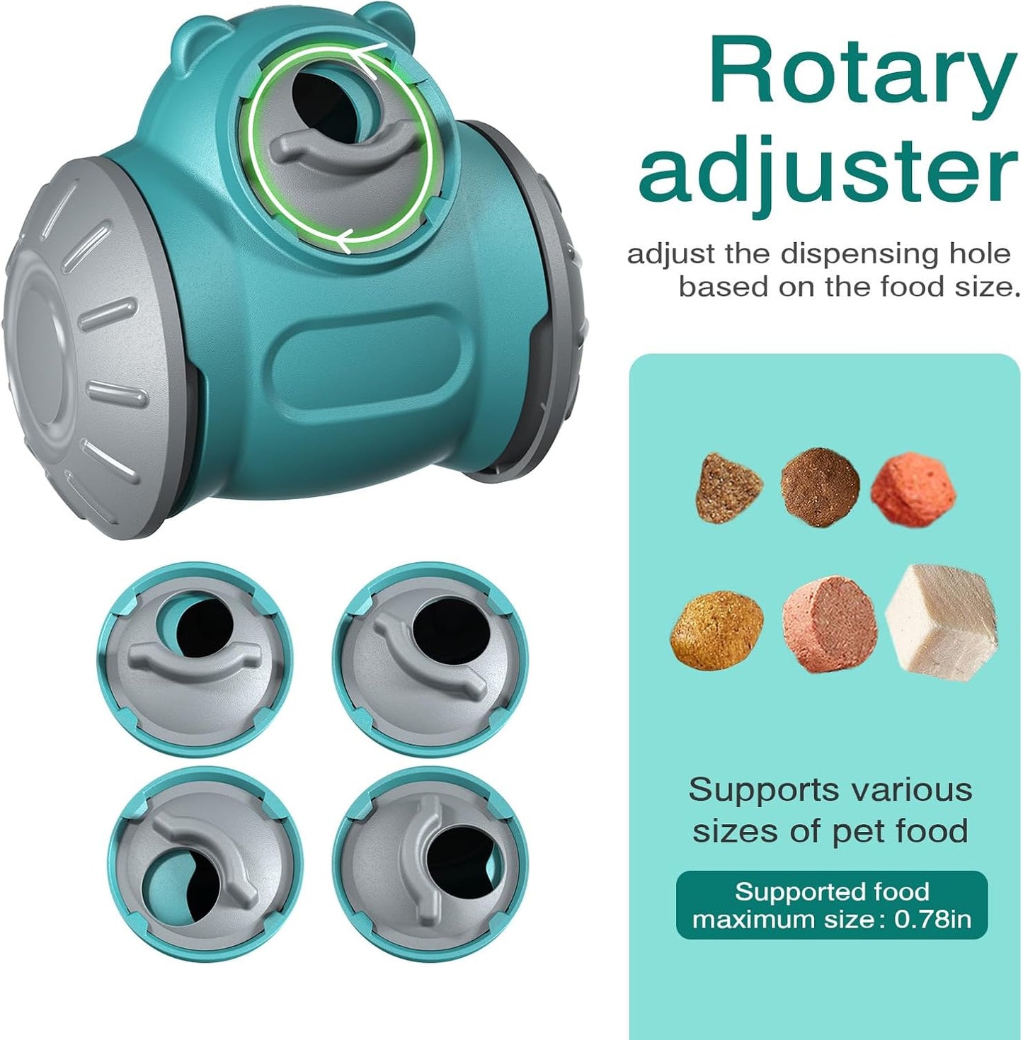 Interactive Dog Tumbler Feeder Toy – Slow Feeding IQ Training Toy for Small & Medium Dogs and Cats