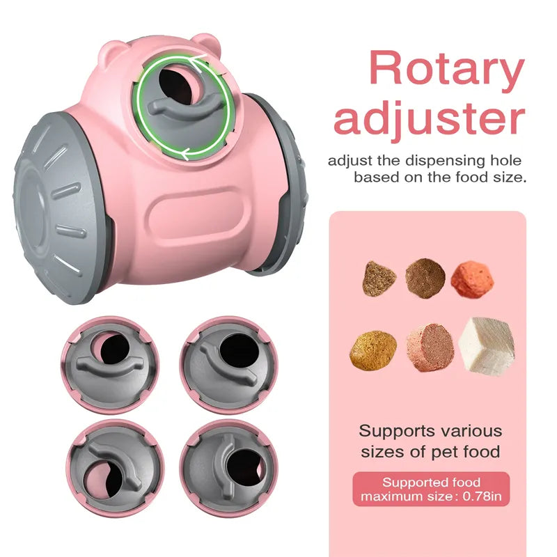 Interactive Dog Tumbler Feeder Toy – Slow Feeding IQ Training Toy for Small & Medium Dogs and Cats