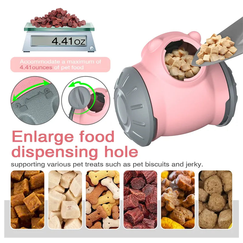 Interactive Dog Tumbler Feeder Toy – Slow Feeding IQ Training Toy for Small & Medium Dogs and Cats