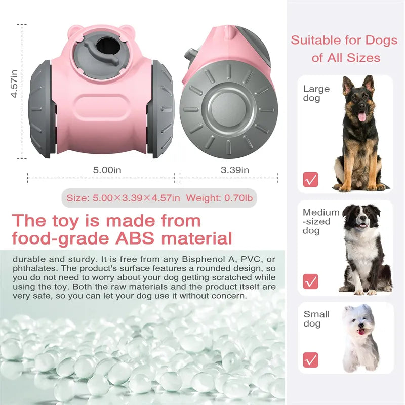 Interactive Dog Tumbler Feeder Toy – Slow Feeding IQ Training Toy for Small & Medium Dogs and Cats