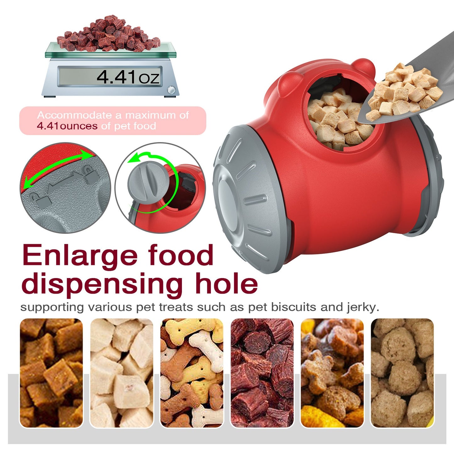 Interactive Dog Tumbler Feeder Toy – Slow Feeding IQ Training Toy for Small & Medium Dogs and Cats