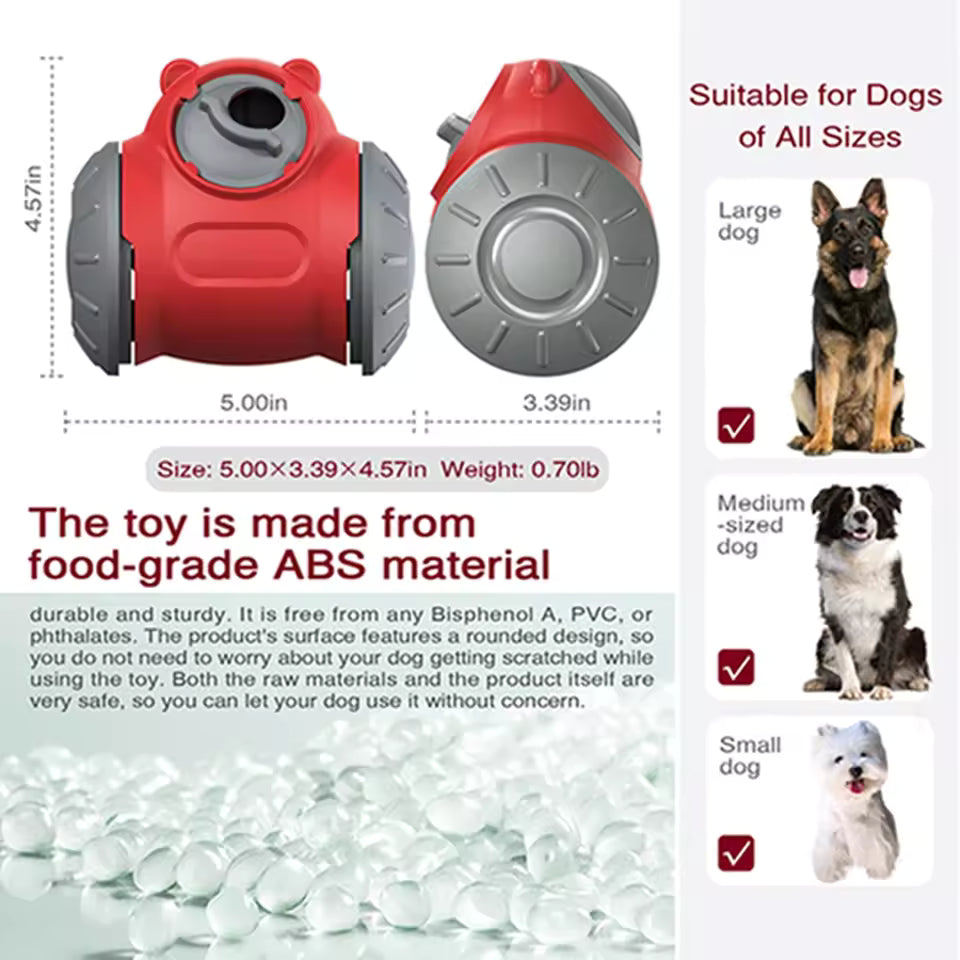 Interactive Dog Tumbler Feeder Toy – Slow Feeding IQ Training Toy for Small & Medium Dogs and Cats