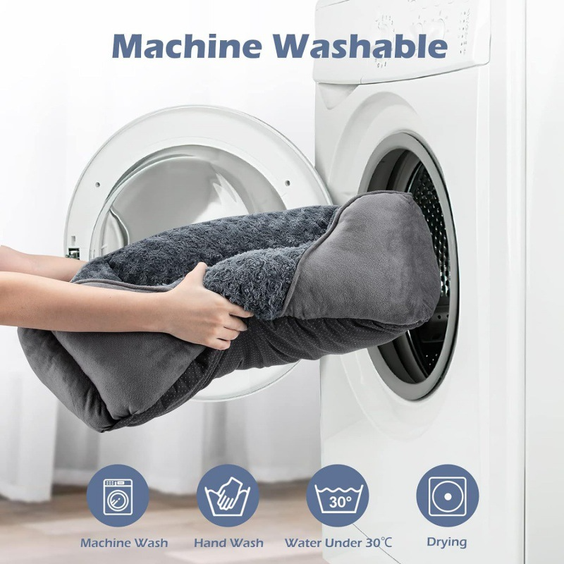 Machine Washable Dog Bed – Suede Fabric, Anti-Slip, High-Rebound Sides for Support