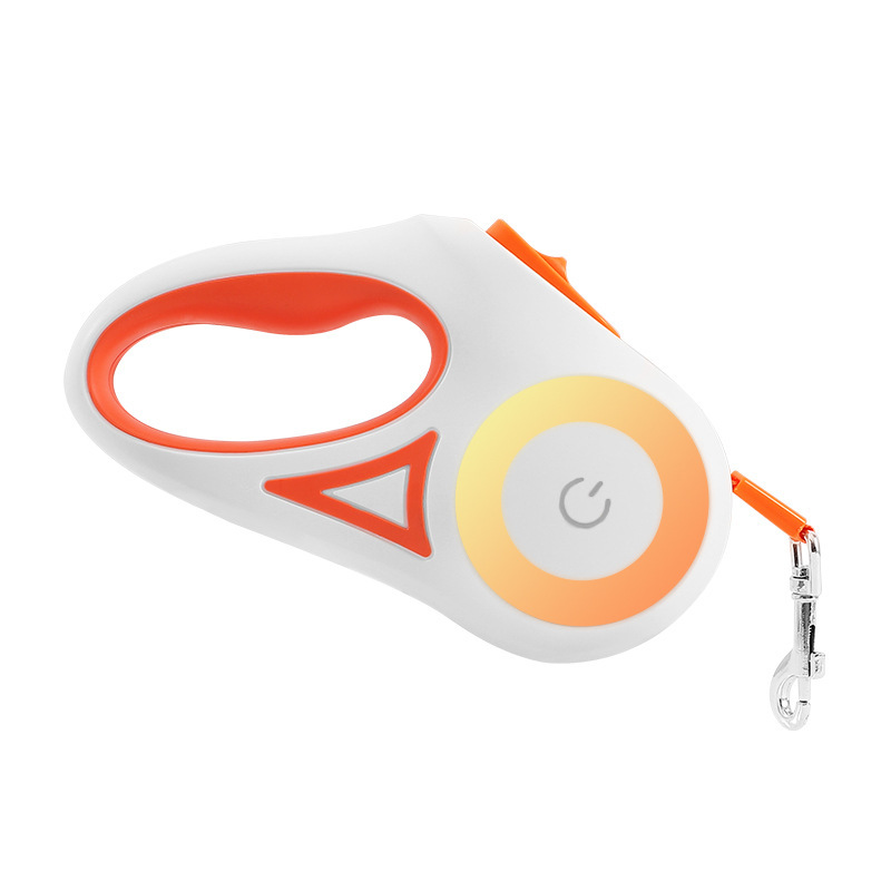 Retractable Dog Leash with LED Light – Tangle-Free, Smart Lock, Night Safety