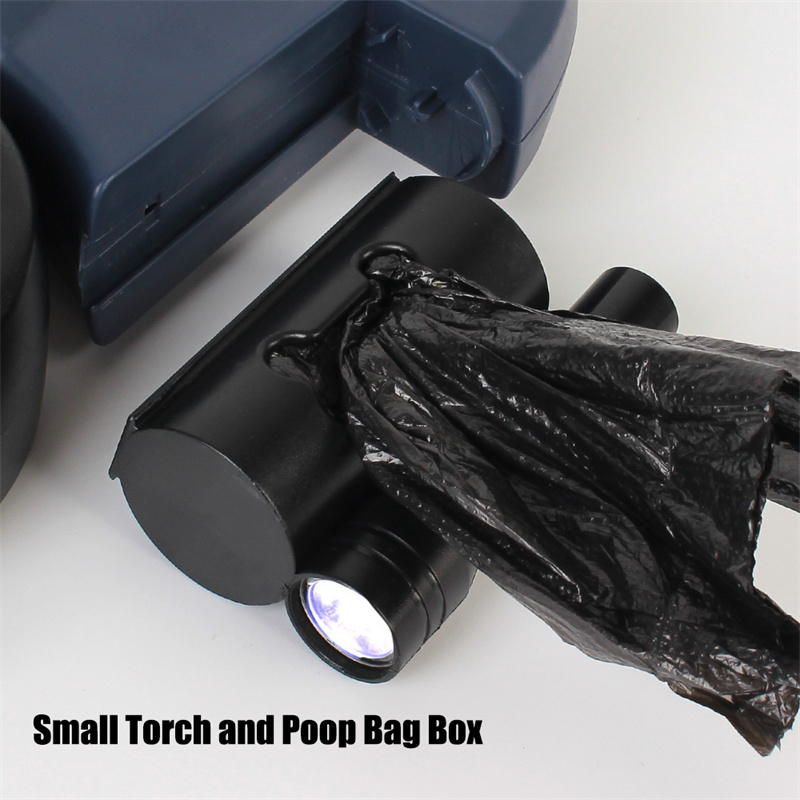 Retractable Dual Dog Leash with LED Light – Tangle-Free 360° Swivel & Poop Bag Holder for Small to Medium Dogs
