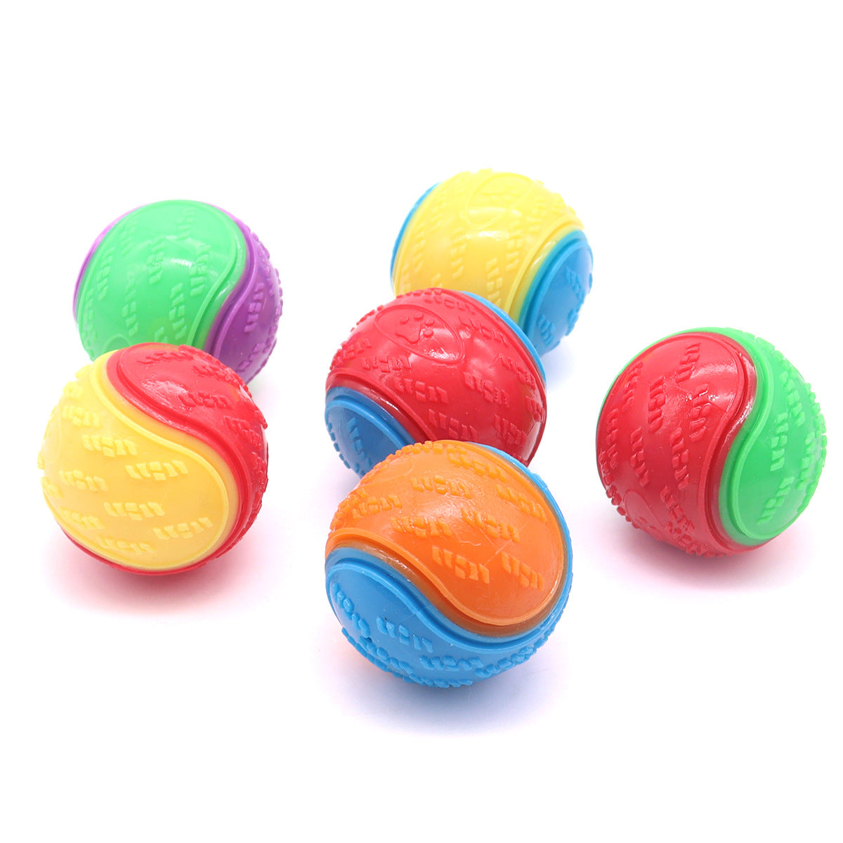 Indestructible Squeaky Dog Balls – Chew Toys for Teeth Cleaning & Puppy Training