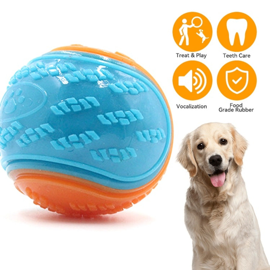 Indestructible Squeaky Dog Balls – Chew Toys for Teeth Cleaning & Puppy Training