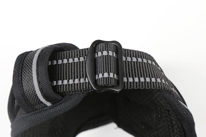 Adjustable Reflective Dog Harness with LED Lights – Breathable Comfort Vest for Small to Large