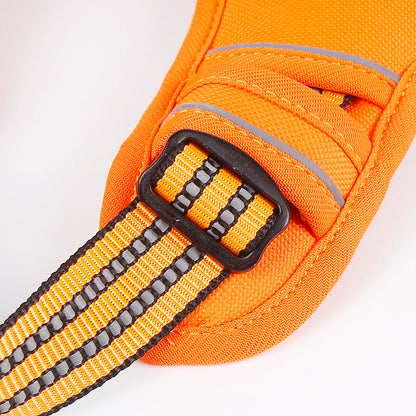 Adjustable Reflective Dog Harness with LED Lights – Breathable Comfort Vest for Small to Large