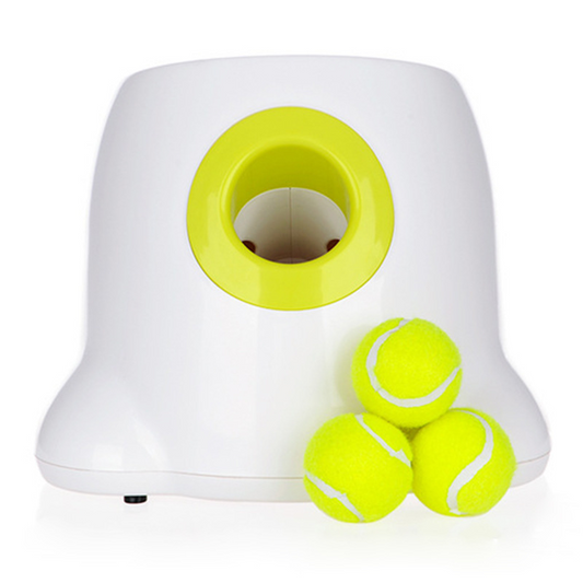 Automatic Dog Ball Launcher for Small Dogs – Interactive Tennis Thrower with 3 Modes & Balls