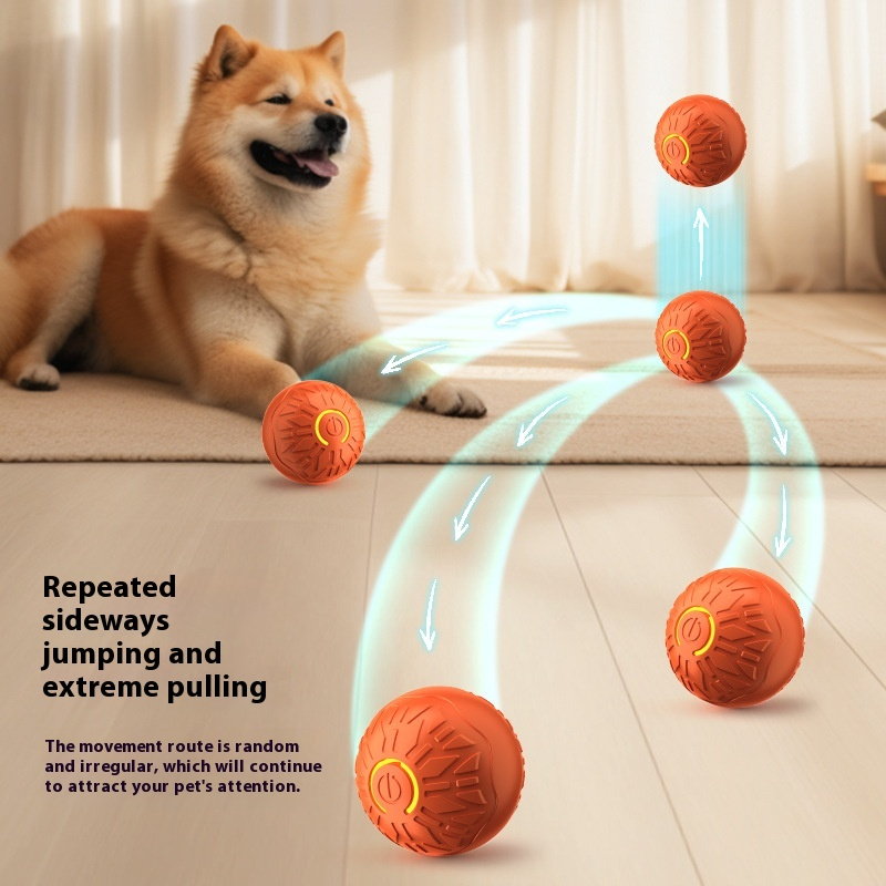 Electric Dog Toy Ball – Auto Rolling, Bouncing & Jumping Toy for Small Dogs & Cats