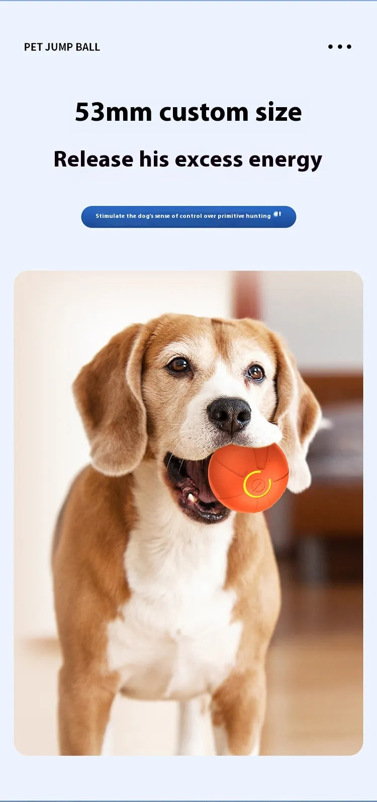 Electric Dog Toy Ball – Auto Rolling, Bouncing & Jumping Toy for Small Dogs & Cats