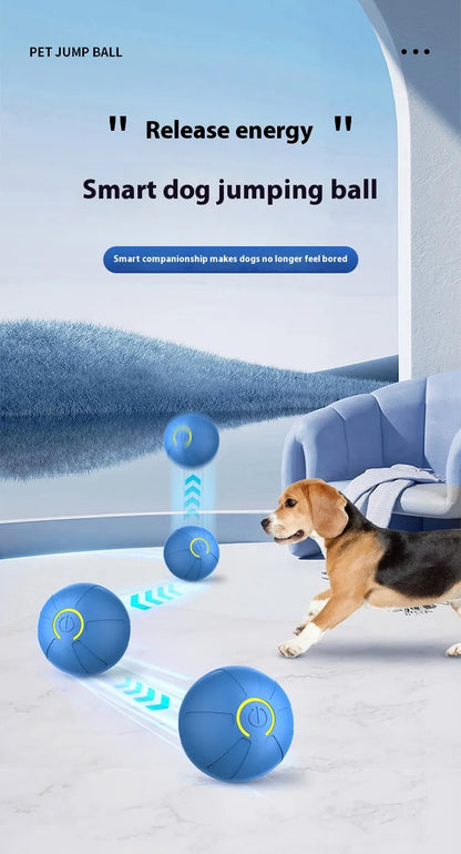 Electric Dog Toy Ball – Auto Rolling, Bouncing & Jumping Toy for Small Dogs & Cats