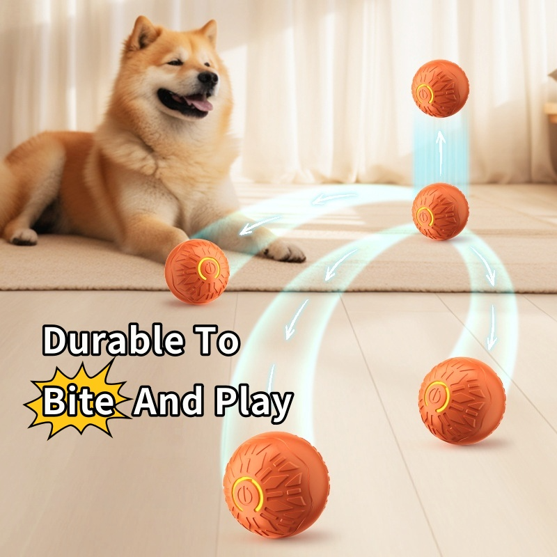 Electric Dog Toy Ball – Auto Rolling, Bouncing & Jumping Toy for Small Dogs & Cats