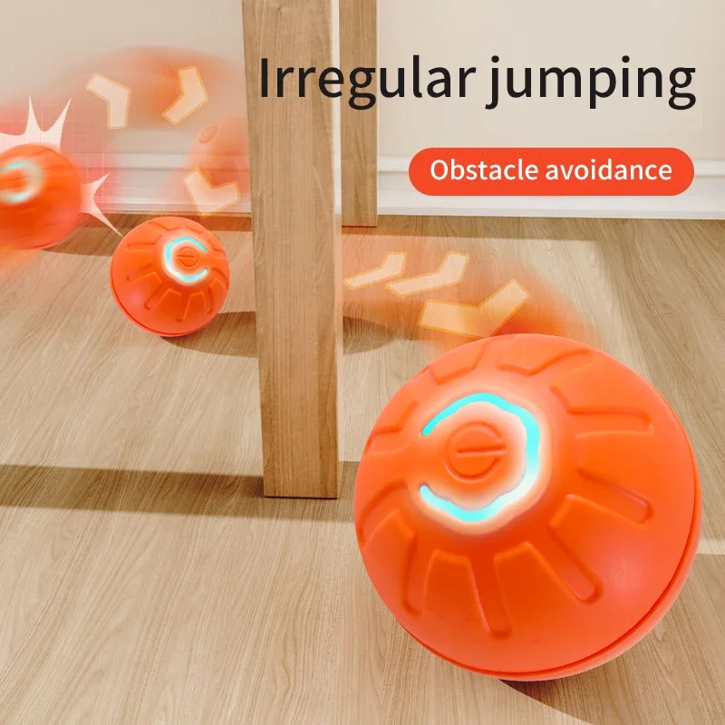 Electric Dog Toy Ball – Auto Rolling, Bouncing & Jumping Toy for Small Dogs & Cats