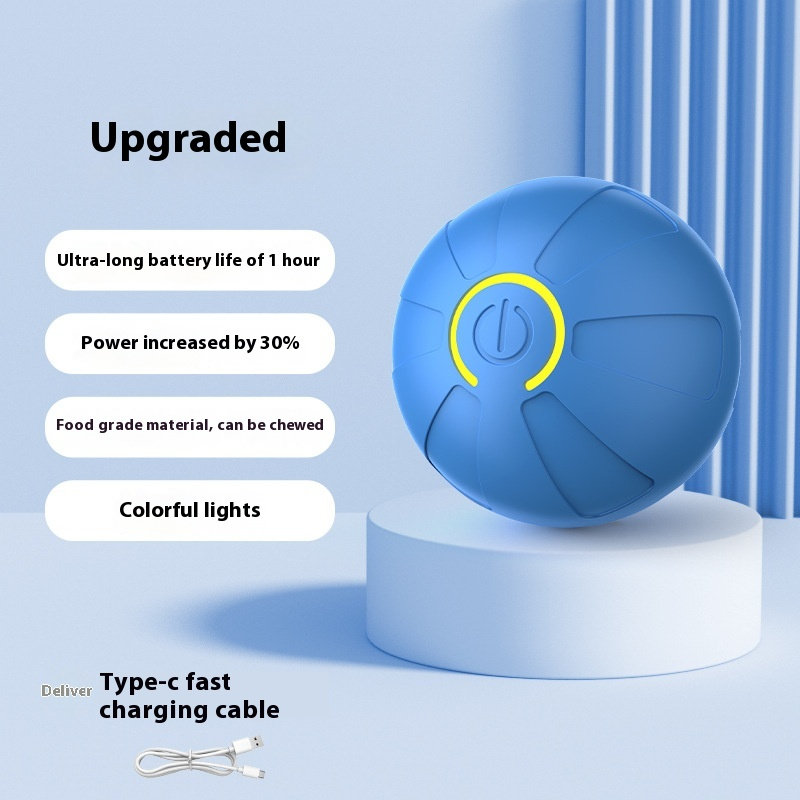 Electric Dog Toy Ball – Auto Rolling, Bouncing & Jumping Toy for Small Dogs & Cats