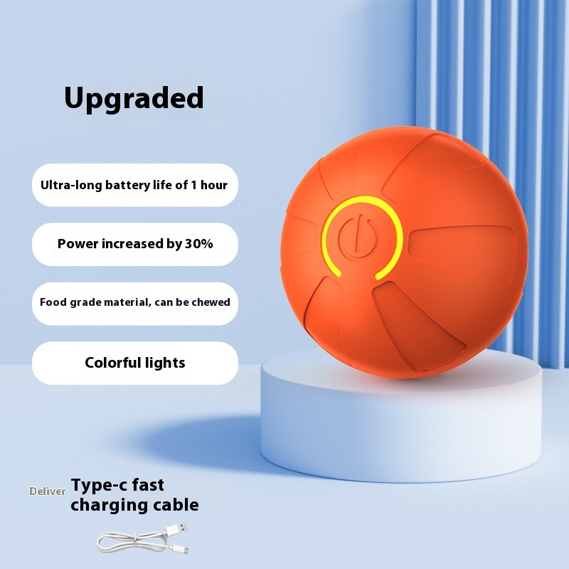 Electric Dog Toy Ball – Auto Rolling, Bouncing & Jumping Toy for Small Dogs & Cats