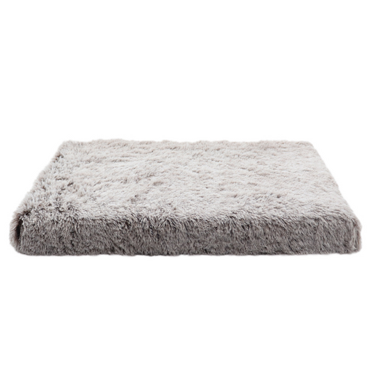 Fluffy Calming Dog Bed – Anti-Anxiety Crate Cushion with Washable Cover & Anti-Slip Bottom for Small, Medium, Large Pets