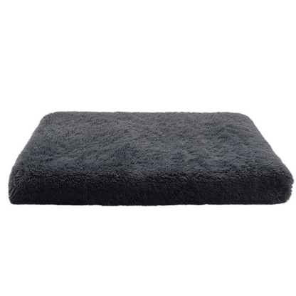 Fluffy Calming Dog Bed – Anti-Anxiety Crate Cushion with Washable Cover & Anti-Slip Bottom for Small, Medium, Large Pets