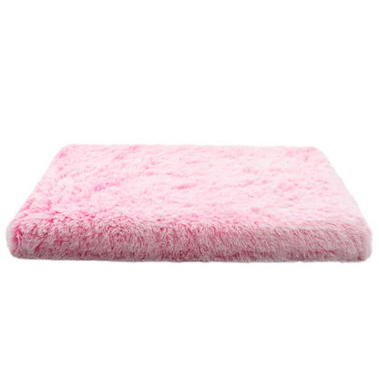 Fluffy Calming Dog Bed – Anti-Anxiety Crate Cushion with Washable Cover & Anti-Slip Bottom for Small, Medium, Large Pets