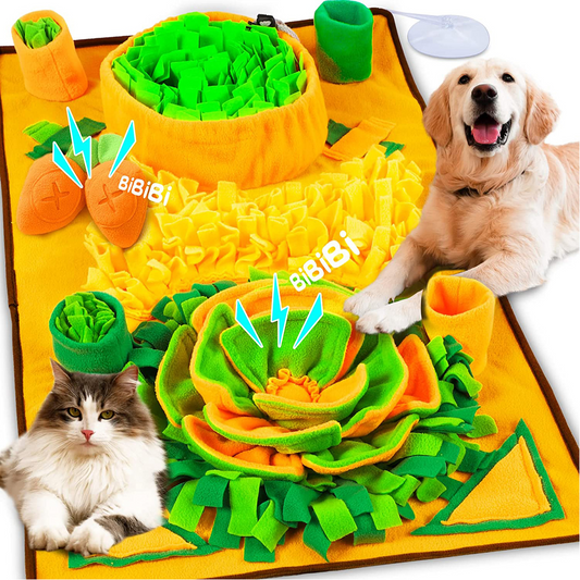 Snuffle Mat for Dogs – Interactive Feeding Puzzle Toy for Mental Stimulation & Slow Eating, Machine Washable, Anti-Slip Design