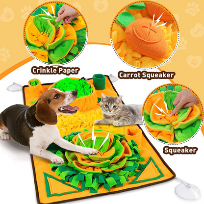 Snuffle Mat for Dogs – Interactive Feeding Puzzle Toy for Mental Stimulation & Slow Eating, Machine Washable, Anti-Slip Design