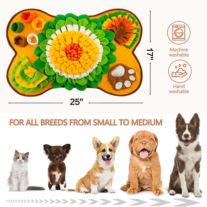 Snuffle Mat for Dogs – Interactive Feeding Puzzle Toy for Mental Stimulation & Slow Eating, Machine Washable, Anti-Slip Design