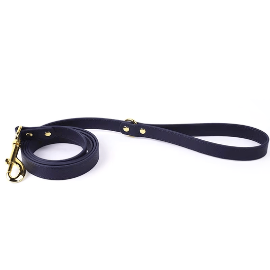 Snugssy Leatherette Leash Sky Blue