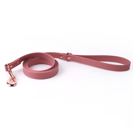 Snugssy Leatherette Leash Rosy Pink